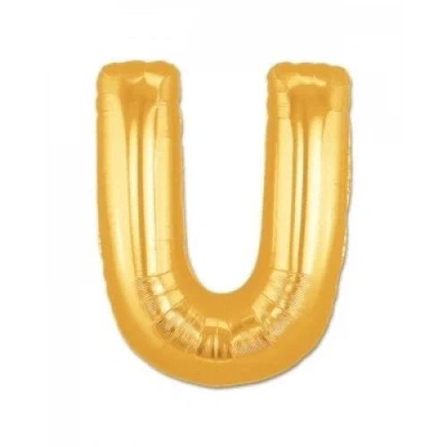 U Harf Folyo Balon Altın Renk  40 inç (5468)