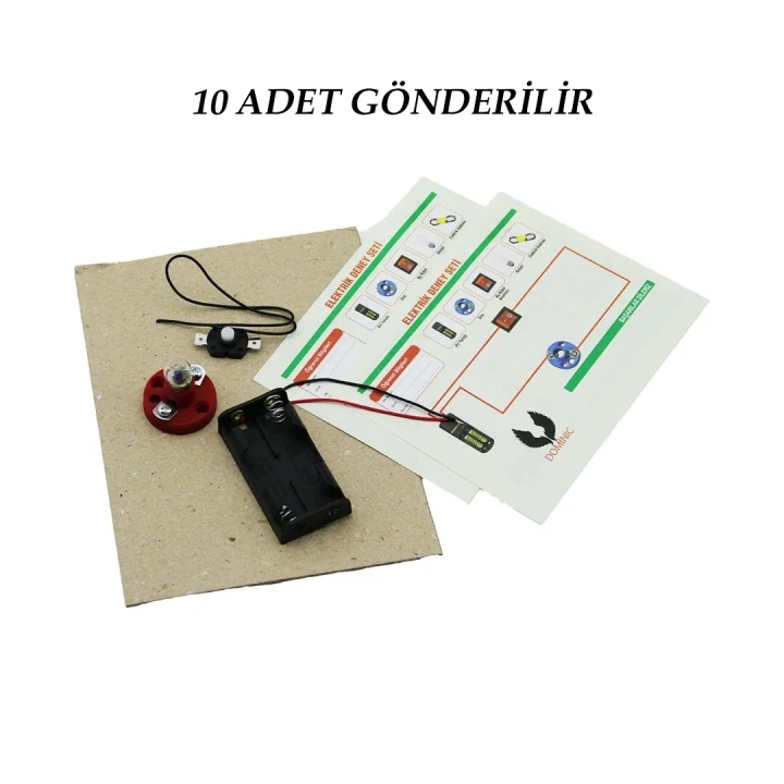 10 ADET ELEKTRİK DENEY SETİ (5468)