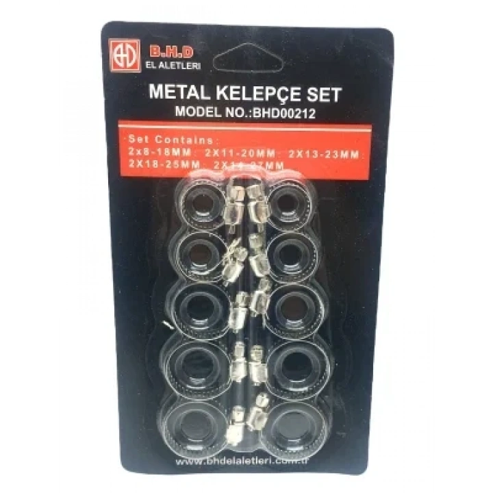 10 PARÇA  METAL HORTUM KELEPÇESİ SET (5468)