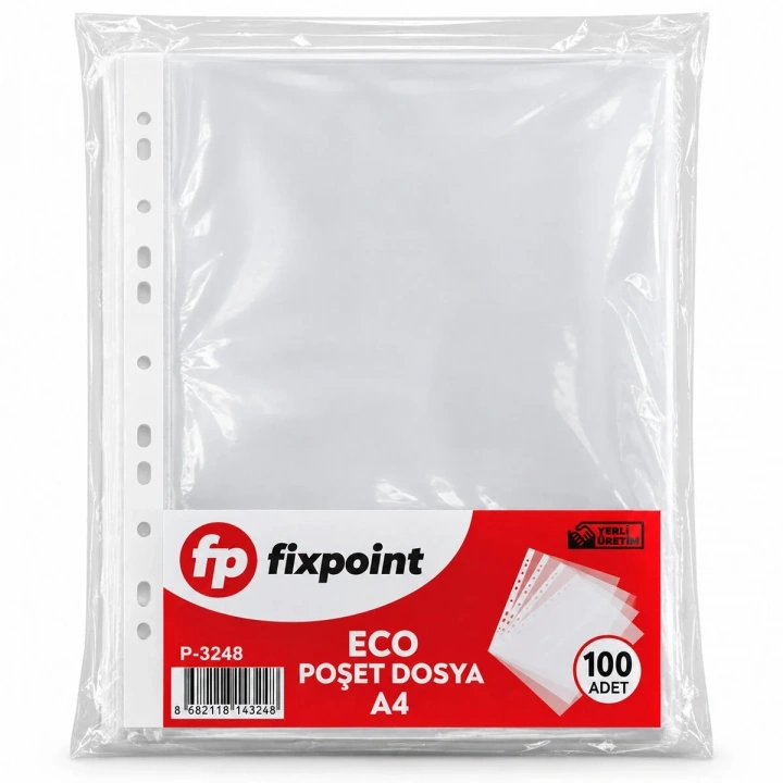 100PCS A4 POŞET ŞEFFAF DOSYA (5468)