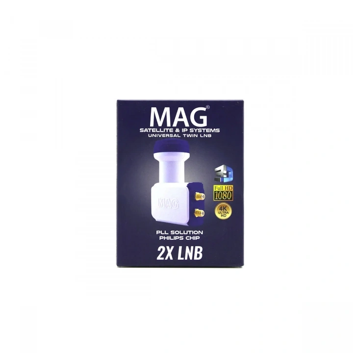 2Lİ UYDU LNB UNIVERSAL TWIN FULL HD - 3D - 0.1dB RLE-200 (5468)