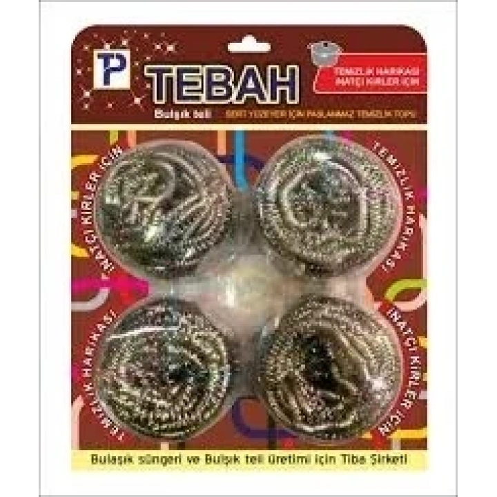 4 PARÇA  BULAŞIK TOP TELİ (5468)