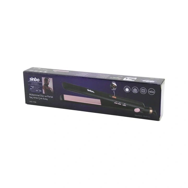 120X25MM DİJİTAL SAÇ DÜZLEŞTİRİCİ MAKİNE SERAMİK KAPLAMA 120-220℃ 360° KABLO=1.8MT SHD-1708 (5468)