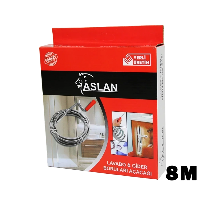 8MT SUSTA SPRAL LAVABO - GİDER AÇAR (5468)