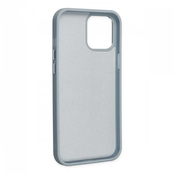 Apple iPhone 12 Pro Max Kılıf Asya Deri Silikon - Sierra Blue