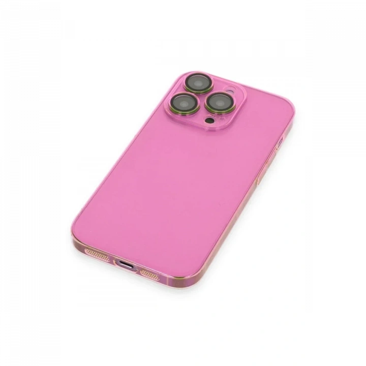 Apple iPhone 13 Pro Kılıf Armada Lensli Kapak - Pembe