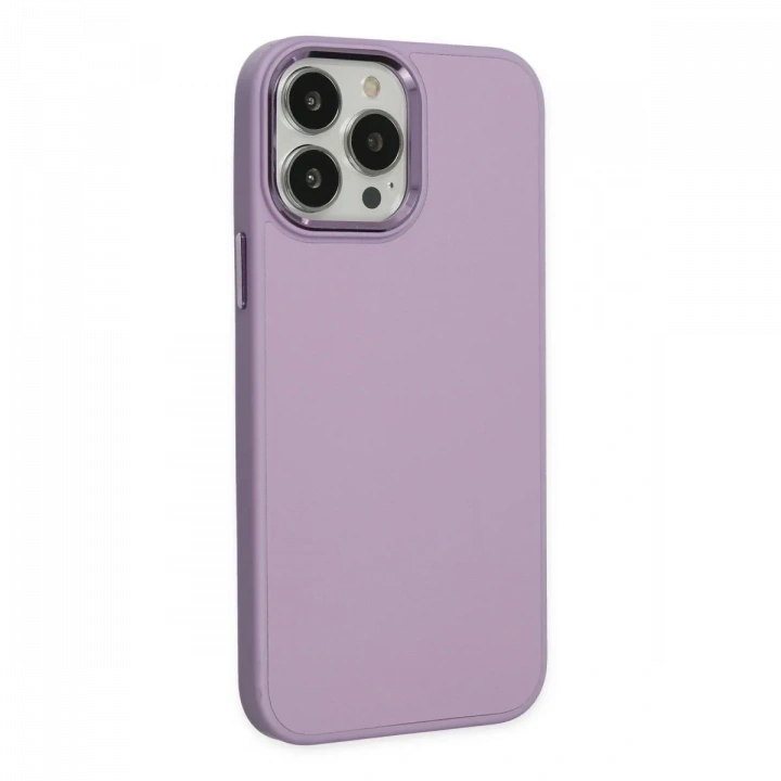 Apple iPhone 13 Pro Kılıf Asya Deri Silikon - Lila