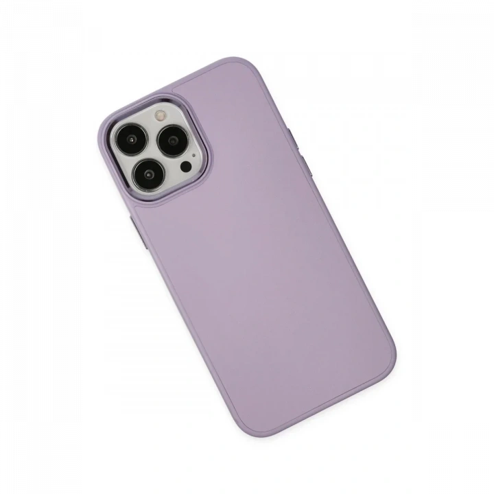 Apple iPhone 13 Pro Kılıf Asya Deri Silikon - Lila