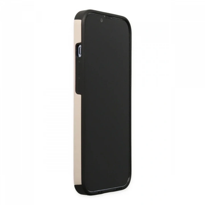 Apple iPhone 13 Pro Kılıf Mega Standlı Silikon - Gold