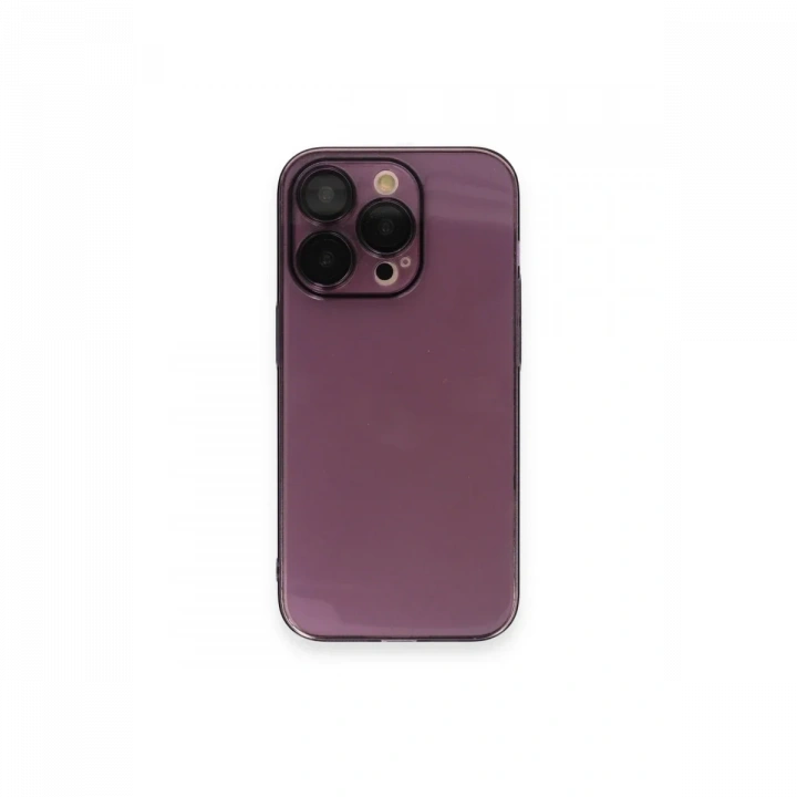 Apple iPhone 13 Pro Max Kılıf Armada Lensli Kapak - Derin Mor