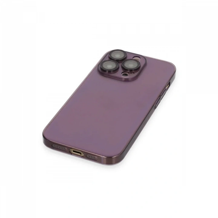 Apple iPhone 13 Pro Max Kılıf Armada Lensli Kapak - Derin Mor