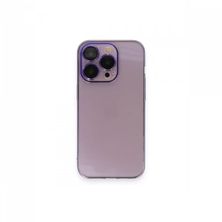 Apple iPhone 13 Pro Max Kılıf Armada Lensli Kapak - Lila