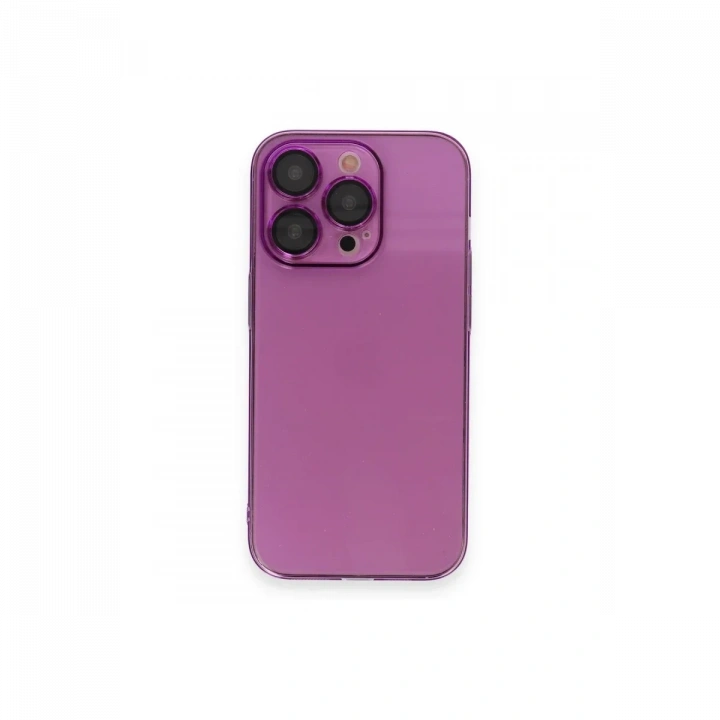 Apple iPhone 13 Pro Max Kılıf Armada Lensli Kapak - Mor