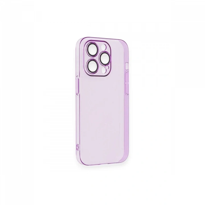 Apple iPhone 13 Pro Max Kılıf Armada Lensli Kapak - Mor
