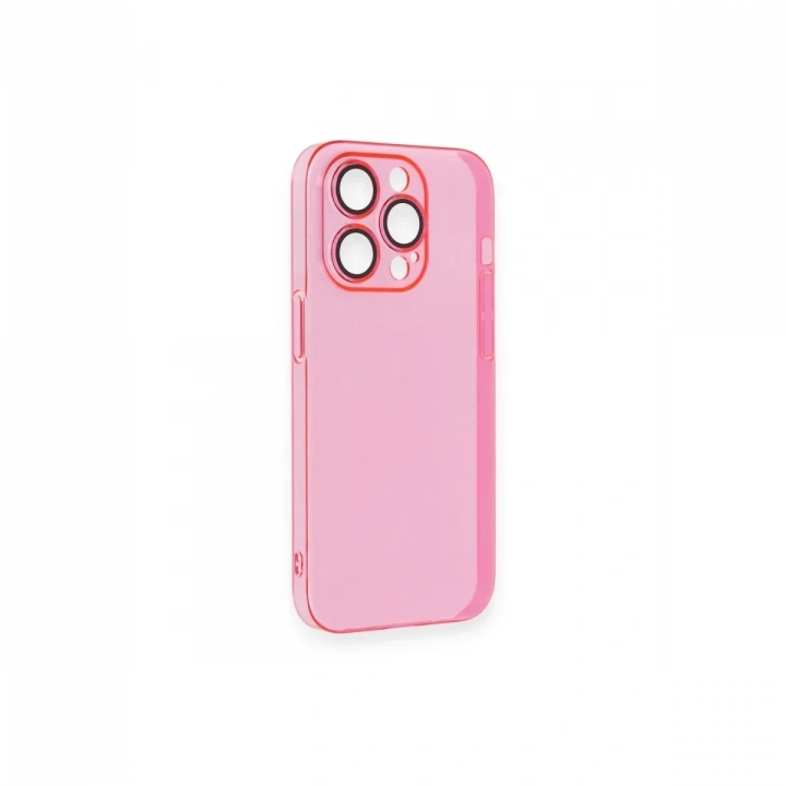 Apple iPhone 13 Pro Max Kılıf Armada Lensli Kapak - Pembe