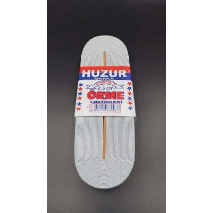 BEYAZ - 2.5CM PAÇA LASTİK GENİŞ 10MT. (5468)