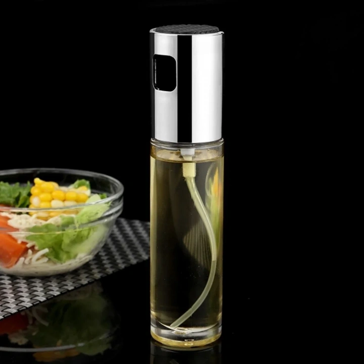 BiiShe® 100ml Kapasiteli Şeffaf Spreyli Yağdanlık Sosluk Yağ Püskürtücü Yağ Şişesi