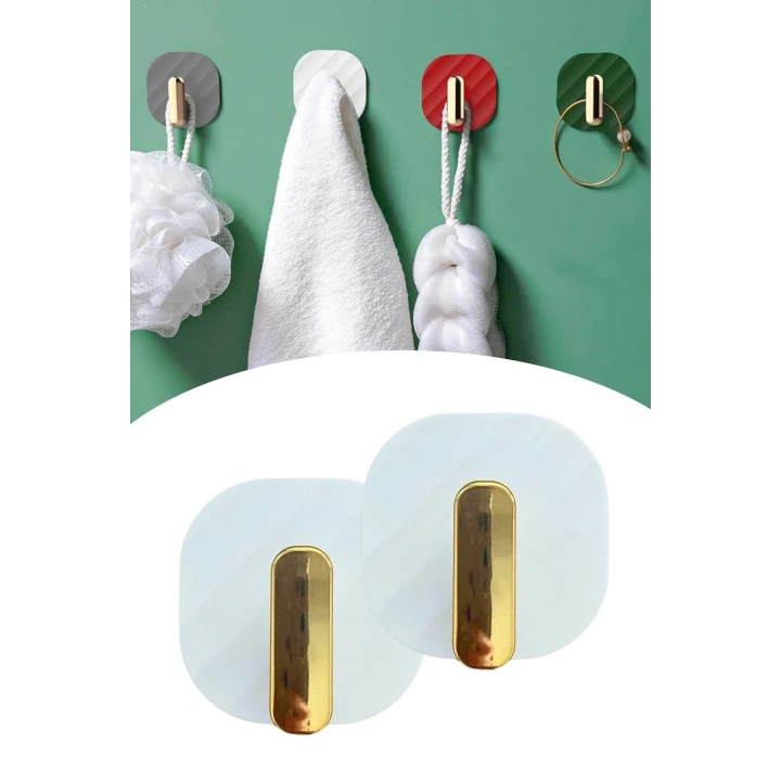 BiiShe® 2li Yapışkanlı Retro Askılık Dolap Kapak Kulpu Beyaz