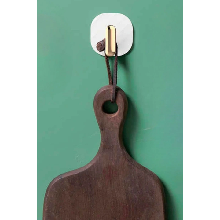 BiiShe® 2li Yapışkanlı Retro Askılık Dolap Kapak Kulpu Beyaz