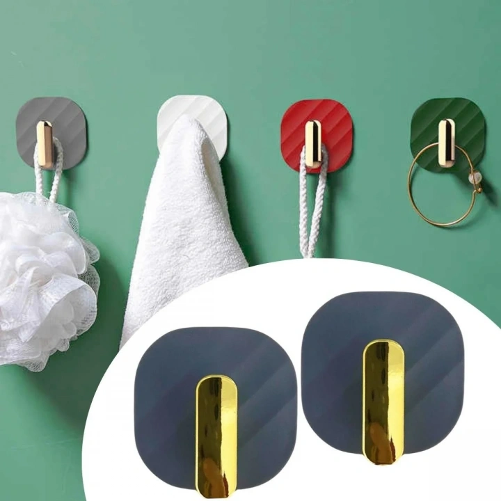 BiiShe®  2li Yapışkanlı Retro Askılık Dolap Kapak Kulpu Gri