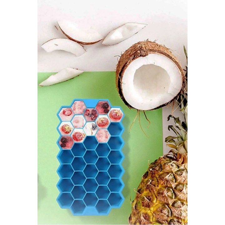 BiiShe® 37 Bölmeli Slikon Petek Şeklinde Buz Kalıbı