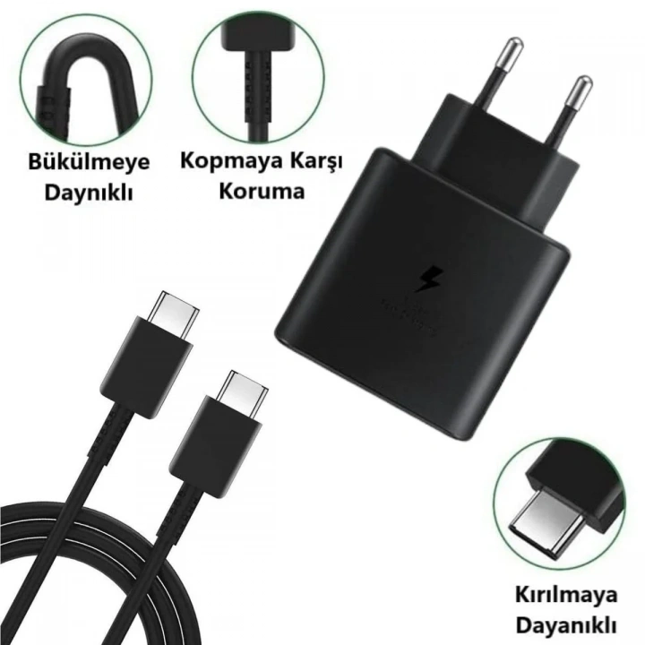 BiiShe® 65W Hızlı Şarj Edebilen TYPE C uçlu Şarj Aleti
