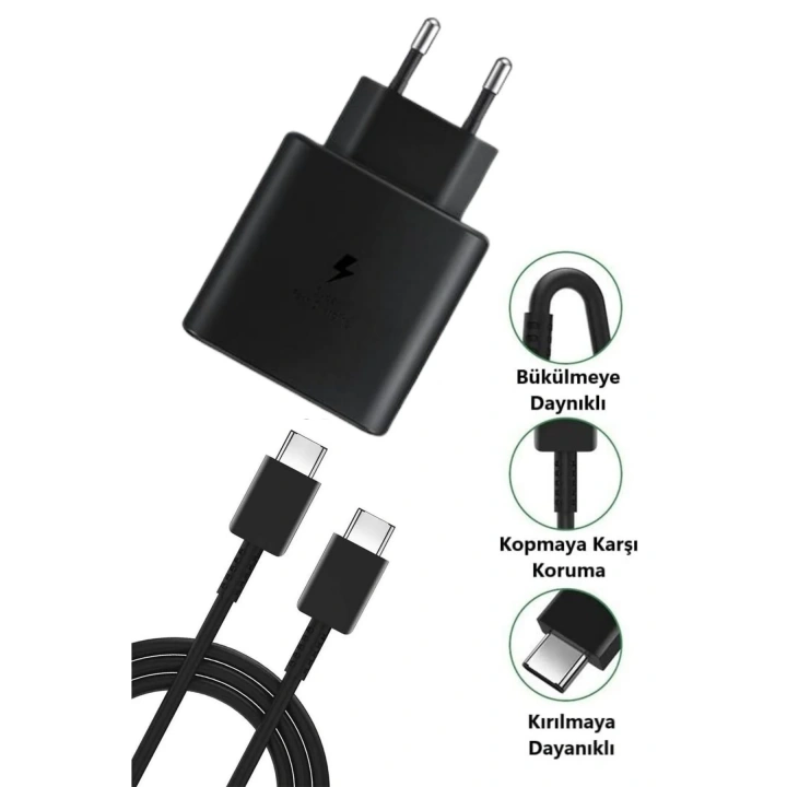 BiiShe® 65W Hızlı Şarj Edebilen TYPE C uçlu Şarj Aleti
