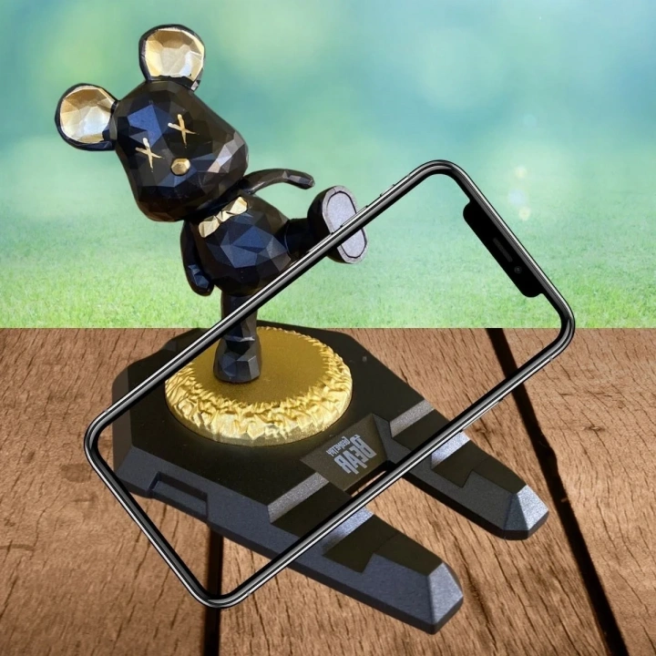 BiiShe® Ayıcıklı Telefon ve Tablet Standı Masa Üstü Telefon ve Tablet Tutucu Aparatı