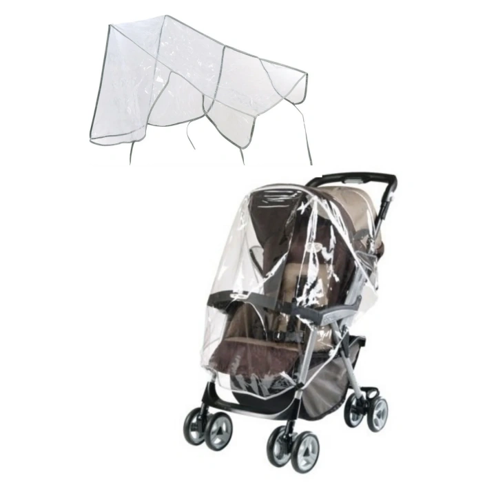 BiiShe® Bebek Arabası Puset Şeffaf Yağmurluk Rüzgar Engelleyici Muşamba