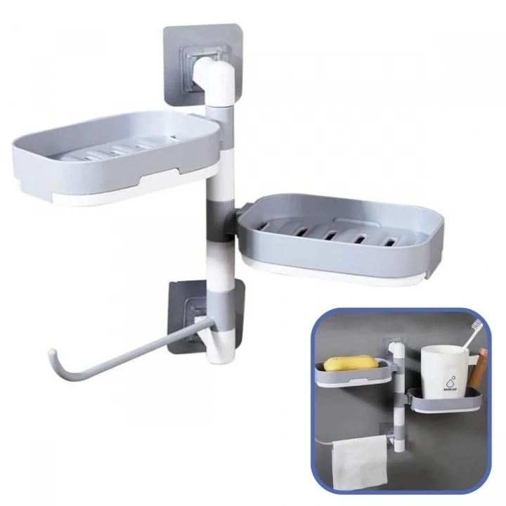 BiiShe® Çoklu Sabun Tutucu Fonksiyonel Banyo Sabunluk