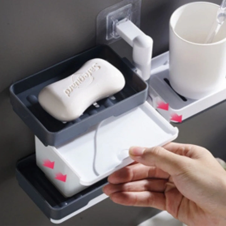 BiiShe® Çoklu Sabun Tutucu Fonksiyonel Banyo Sabunluk