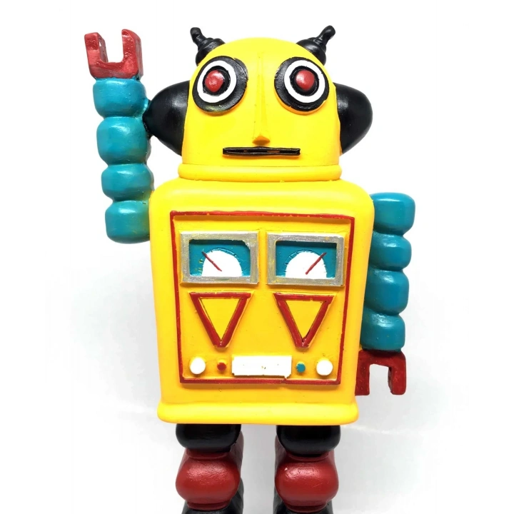 BiiShe® Decotown Nostaljik Sevimli Uzaylı Robot Şeklinde Figür Biblo