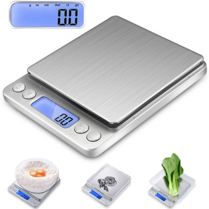 BiiShe® Dijital Hassas Mutfak Terazisi Hassas Tartı 2000 Gr/01 Gr Hassasiyet