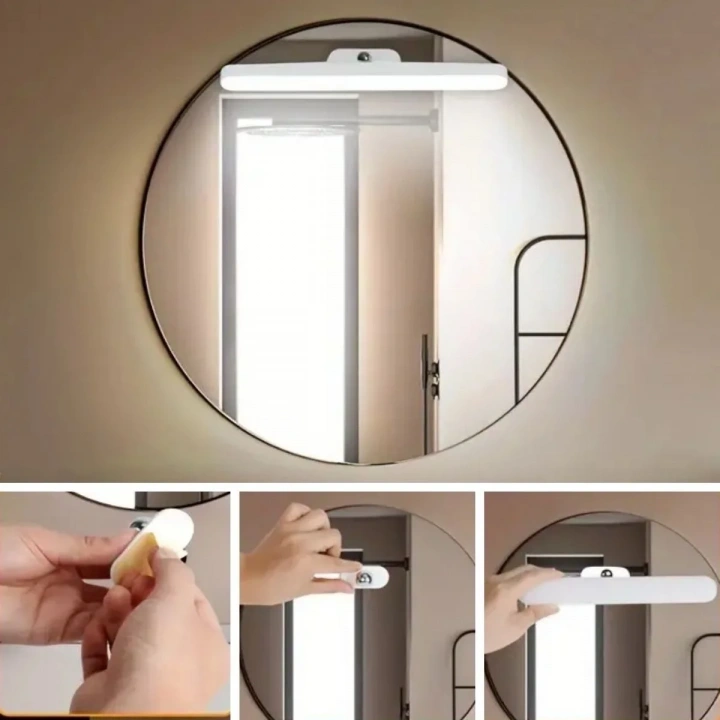 BiiShe® Dokunmatik USB İle Şarj Olabilen 27 cm Led Aydınlatma Makyaj Aynası Işığı