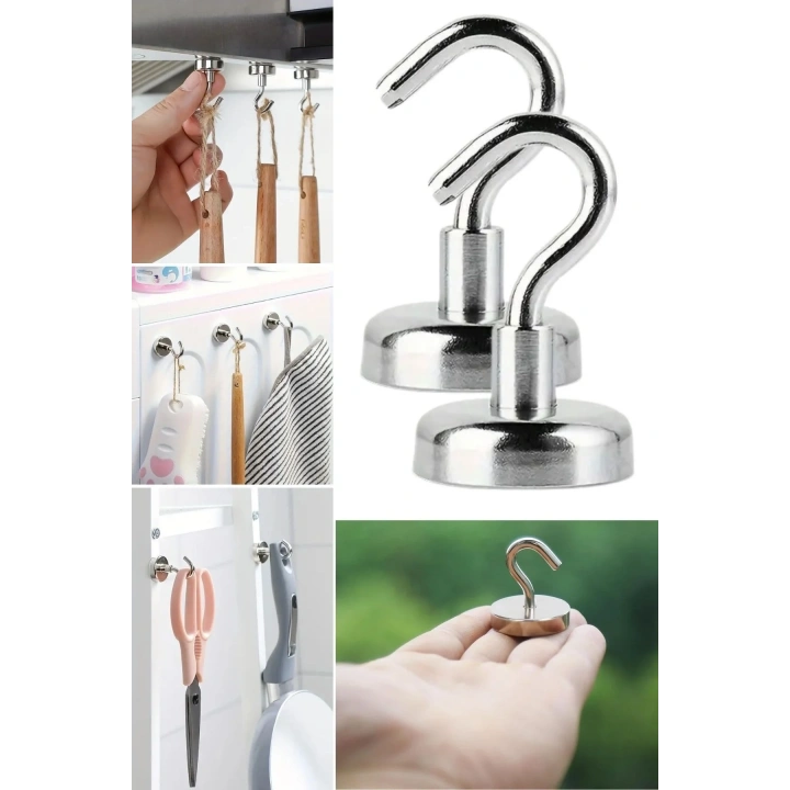 BiiShe® Güçlü Manyetik Mutfak,Banyolar İçin Çok Amaçlı 2li Magnet Askı