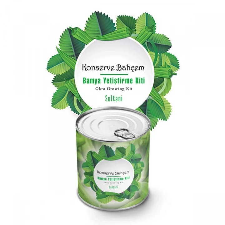 BiiShe® Konserve Bahçem Evde Konservede Sultani Bamya Yetiştirme Kiti