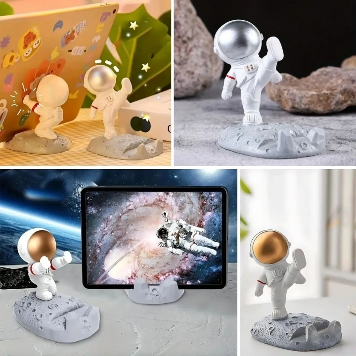BiiShe® Mini Astronot Model Telefon ve Tablet Tutucu Standı