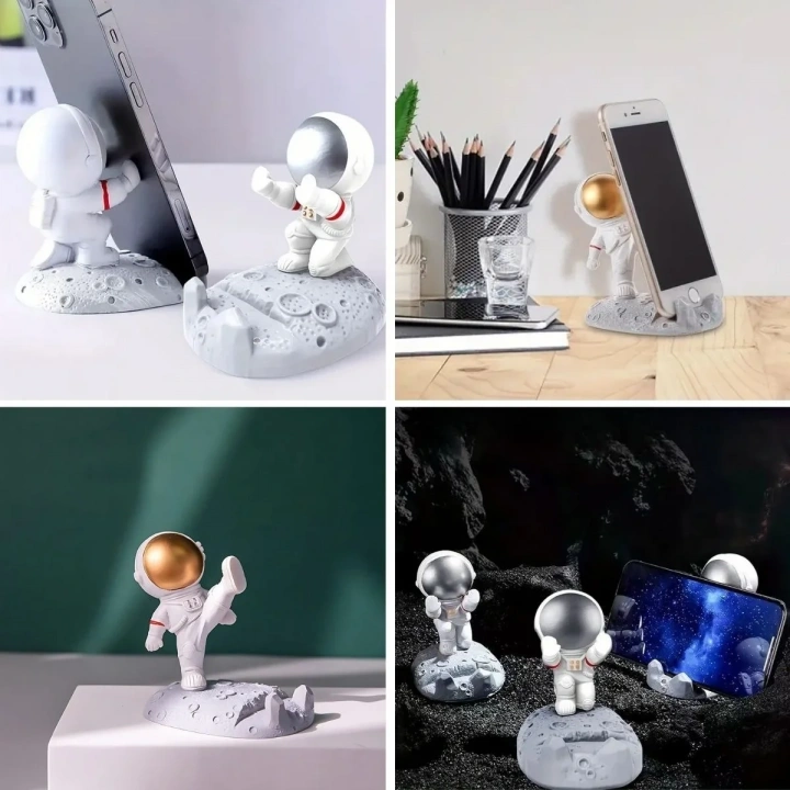 BiiShe® Mini Astronot Model Telefon ve Tablet Tutucu Standı
