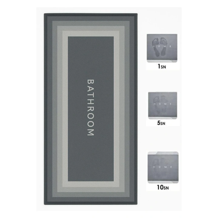 BiiShe® Sihirli Süper Su Emici Kaymaz Tabanlı Uzun Paspas 40*120 cm
