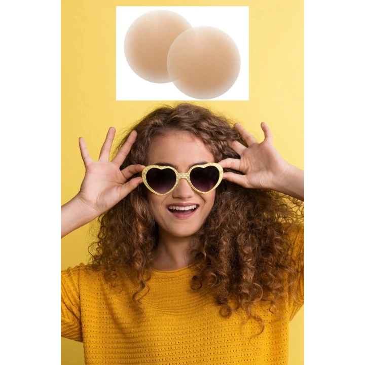 BiiShe® Silikon Göğüs Ucu Kapatıcı Gizleyici Bant Aparat  Nipple Pad