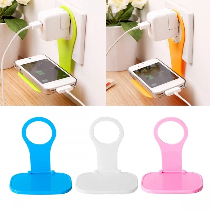 BiiShe® Universal Mobil Şarj Priz Askısı ve Telefon Tablet  Tutucu Stand