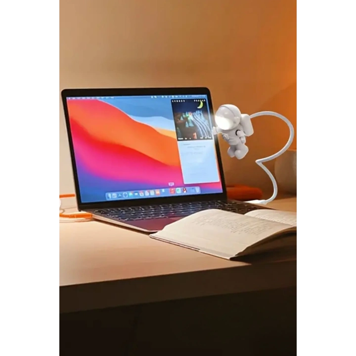 BiiShe® USB Astronot Gece Lambası, Masa Lambası, Kitap Okuma Lambası Işığı