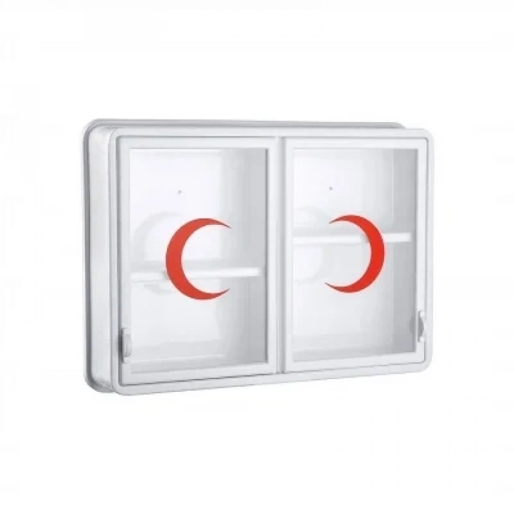 CAM 2 KAPAKLI ECZA DOLABI 35x49x10 cm (5468)