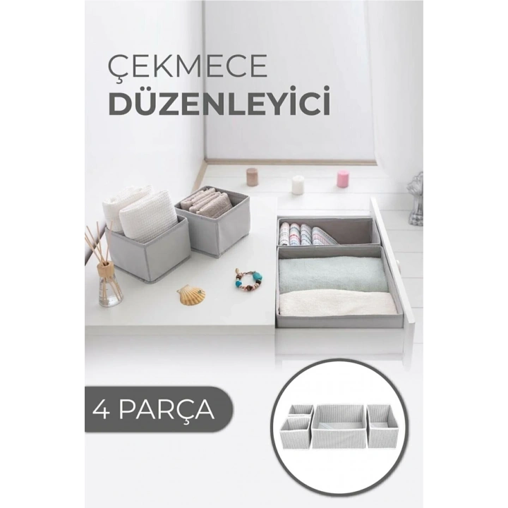 Çekmece Düzenleme Kutu Seti Organizer 4lü Set (5468)
