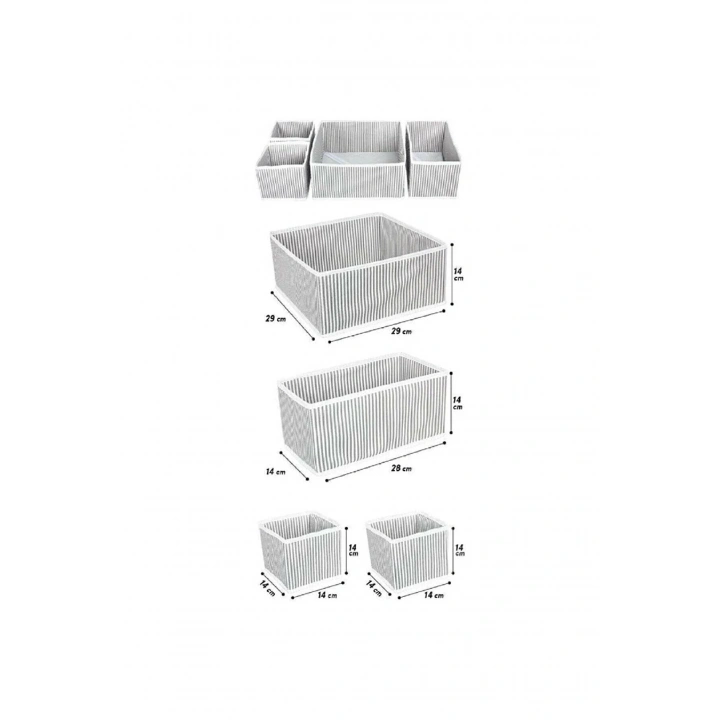 Çekmece Düzenleme Kutu Seti Organizer 4lü Set (5468)