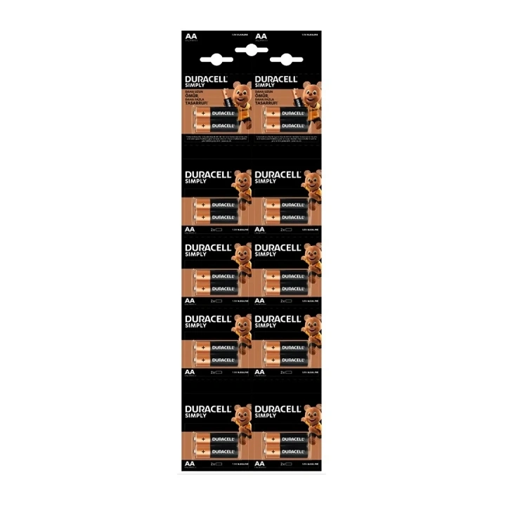 DURACELL KALEM PİL ALKALİN 20 PARÇA (5468)