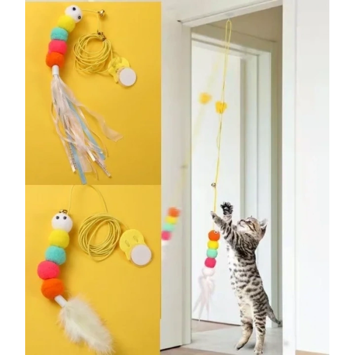 Elastik Kendinden Yapışkanlı Solucan Kedi Oltası (5468)