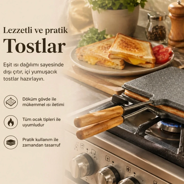İÇ DIŞ GRANİT TOST MAKİNASI (5468)