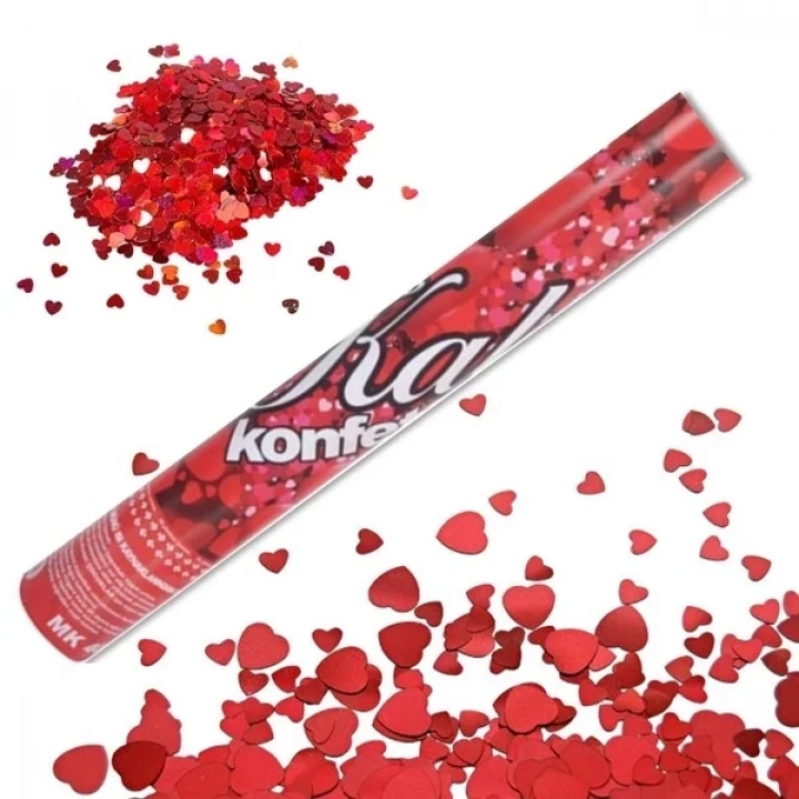 KONFETİ GÜLLÜ KALPLİ 30CM. (5468)