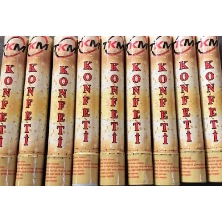 KONFETİ KARNAVAL METALİK RENKLİ 30CM (5468)